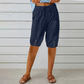Women's Capri Pants with Drawstring Waist