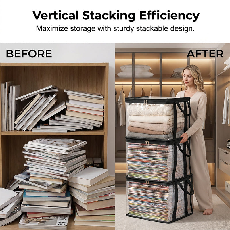 ⏰🔥LIMITED TIME 50% OFF! 🏠 Transparent Large-Capacity Dustproof & Moisture-Proof Storage Bag – Perfect for Clothes, Toys, Books & More ✨
