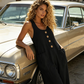 Women's Sleeveless Wide-Leg Jumpsuit with Pockets