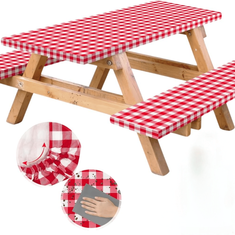 6FT Waterproof Picnic Table Cover - 3PCS/Set