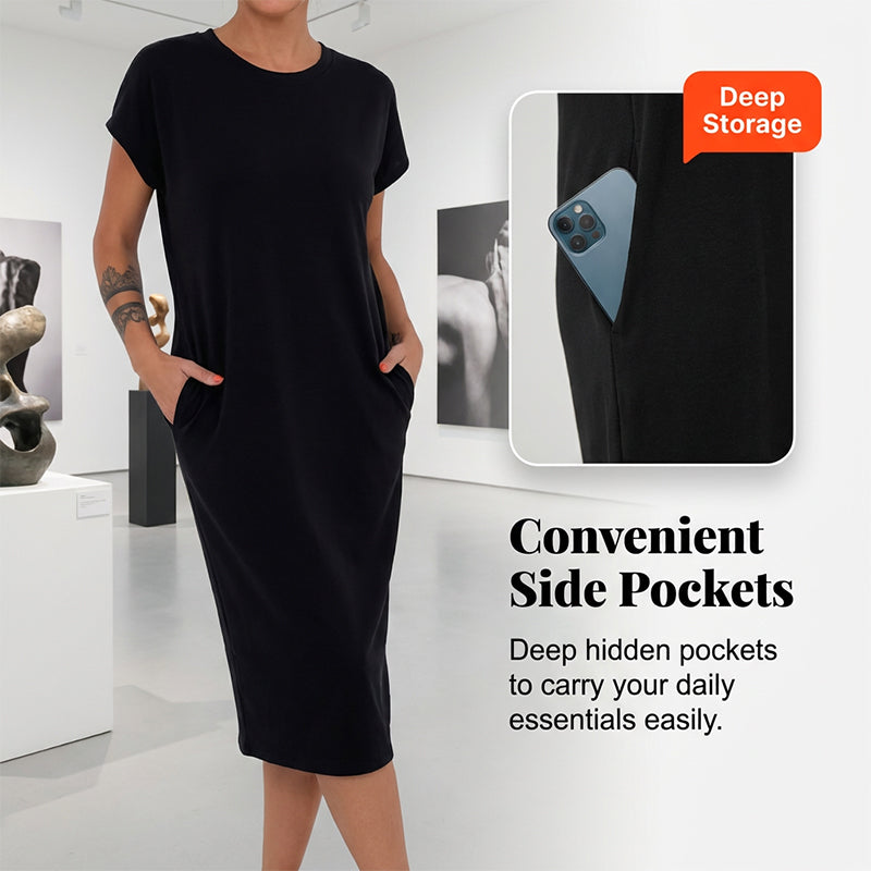 🌺Summer Hot Sale 50% OFF💐Women's Casual Short Sleeve T-Shirt Dress
