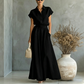 Elegant Two-Piece Shirt & Wide-Leg Pants Set