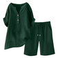 Women's Cotton Linen 2-Piece Outfit Set
