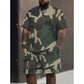 ⏳Time-Limited Special⏰Men's Camouflage Print T-Shirt & Shorts Set