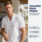 Men's Casual Solid Color V-Neck Top