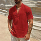 Men's Casual Solid Color V-Neck Top