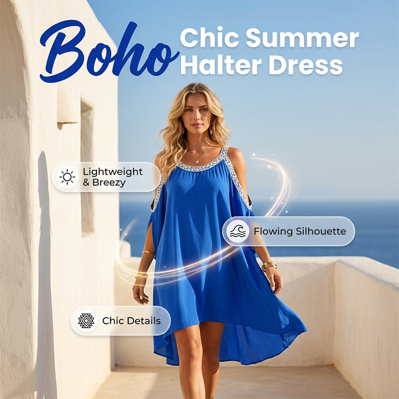Women’s Summer Cold Shoulder Dress
