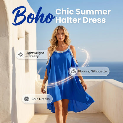 Women’s Summer Cold Shoulder Dress