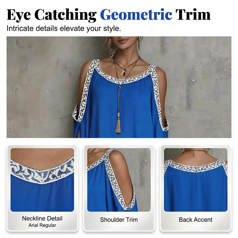 Women’s Summer Cold Shoulder Dress