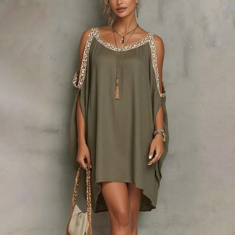Women’s Summer Cold Shoulder Dress