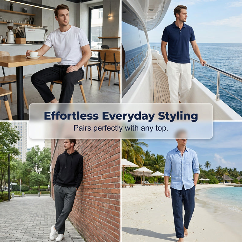 Men’s Straight-Leg Loose-Fit Lightweight Pants