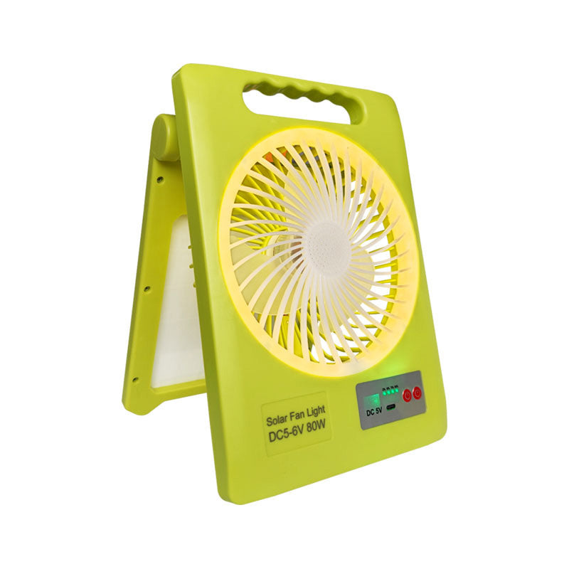 🔥Tech bestseller – over 50,000 sold！🥳🔆 2-in-1 Solar Fan & LED Light – 2400mAh Power Bank, Type-C + Solar Charging, Foldable Portable – Ideal for Camping, Power Outages & Outdoor Use