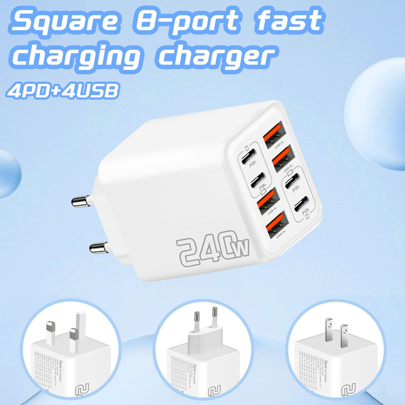 💥Limited-time offer-Universal GaN 8-Port Fast Wall Charger