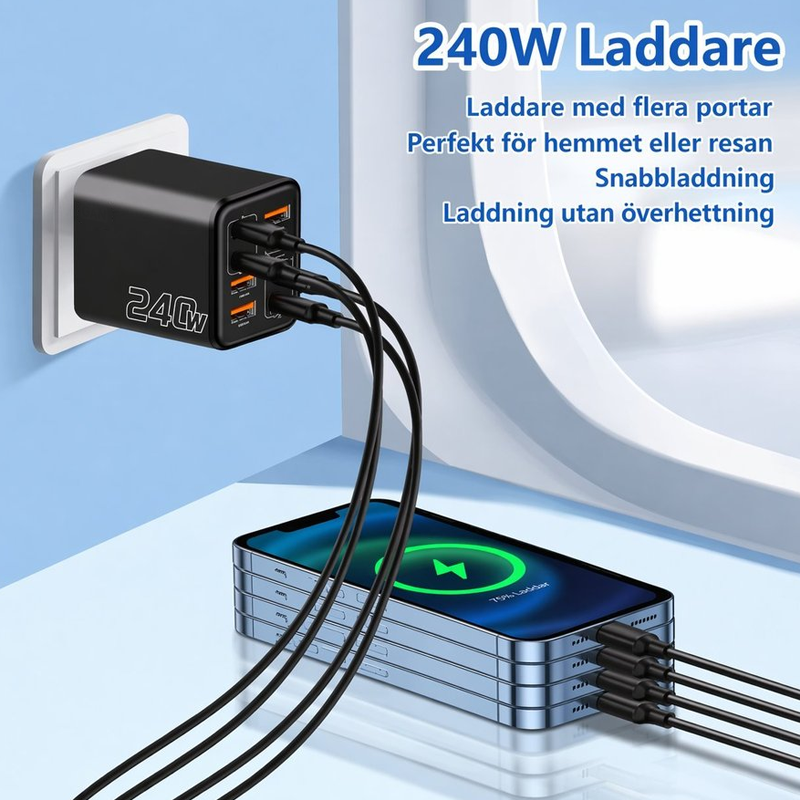 💥Limited-time offer-Universal GaN 8-Port Fast Wall Charger