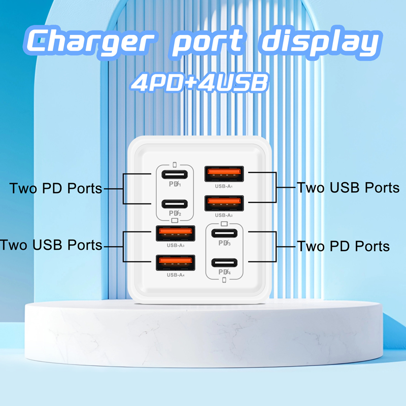 💥Limited-time offer-Universal GaN 8-Port Fast Wall Charger