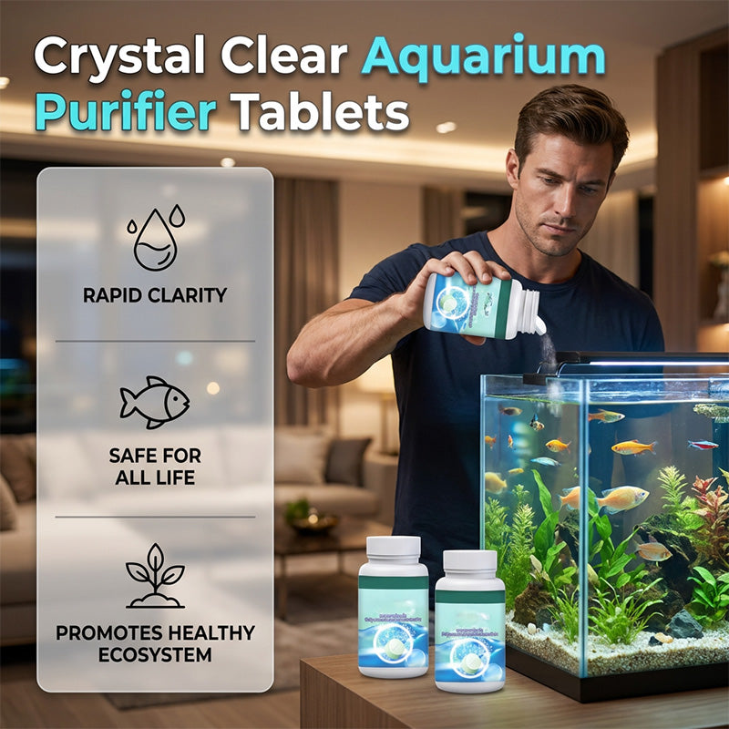 🐠 BUY 1 GET 1 FREE! ✨ Effervescent Aquarium Tablets – Crystal Clear, Odor-Free, Rapid Clarify 💧