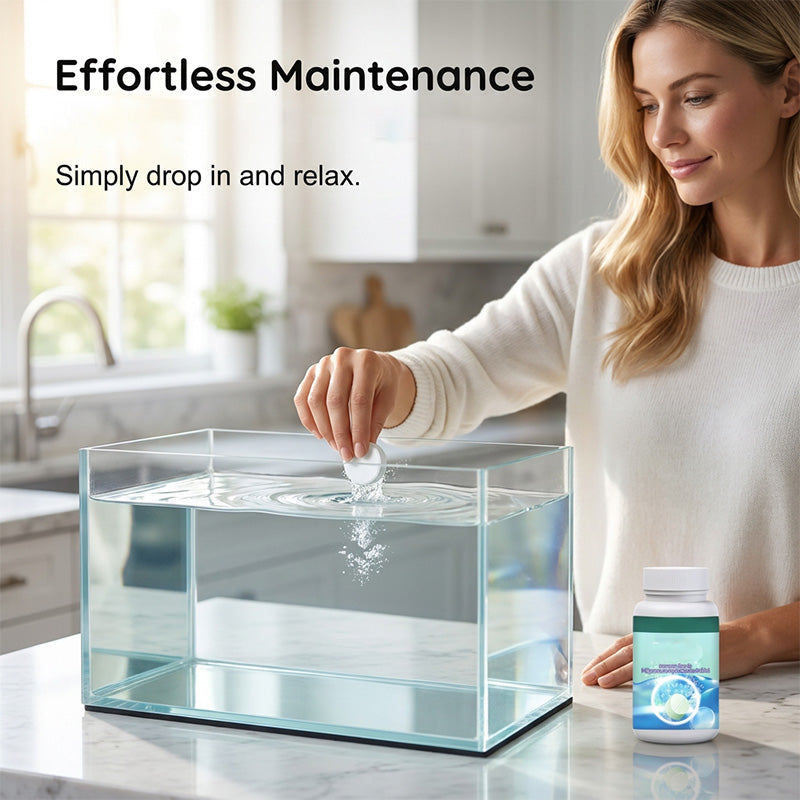 🐠 BUY 1 GET 1 FREE! ✨ Effervescent Aquarium Tablets – Crystal Clear, Odor-Free, Rapid Clarify 💧