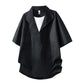 Solid Color Relaxed Fit Layered Look T-Shirt
