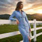 👗 LIMITED-TIME 50% OFF! ✨ Button-Down Denim Midi Dress – Curvy, Chic, Versatile 🔵