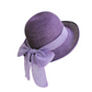 Women's Wide Brim Straw Sun Hat with Bow