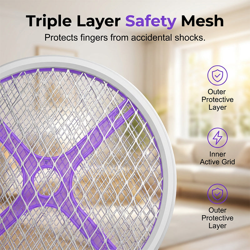 Foldable Electric Mosquito Killer Lamp & Swatter