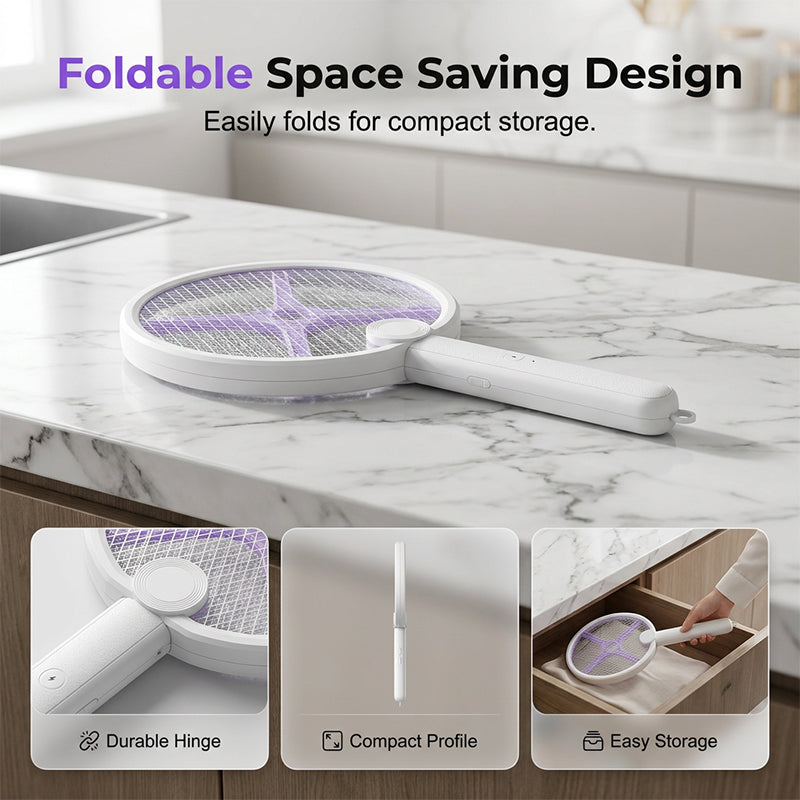 Foldable Electric Mosquito Killer Lamp & Swatter