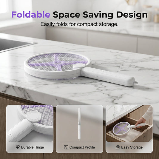 Foldable Electric Mosquito Killer Lamp & Swatter