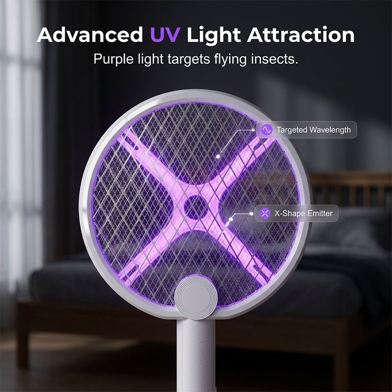 Foldable Electric Mosquito Killer Lamp & Swatter
