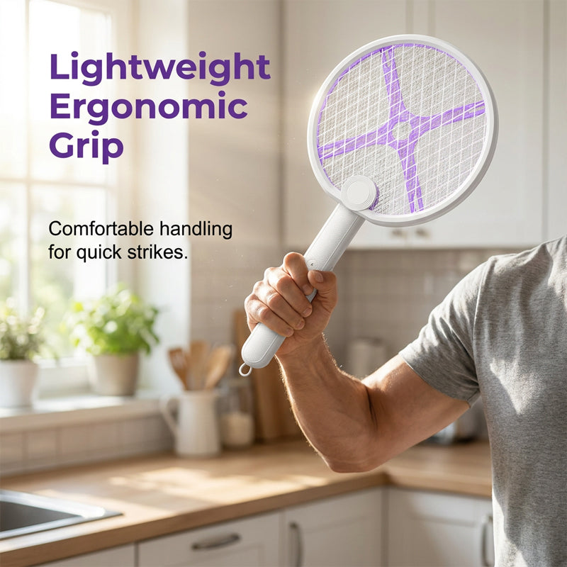 Foldable Electric Mosquito Killer Lamp & Swatter