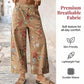 🌿HOT DEAL 50% OFF! 👖 Women’s Cropped Jeans – Chic Floral Print & Relaxed Wide-Leg Fit ☀️✨