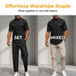 Men's Modern Casual Band Collar Two-Piece Set