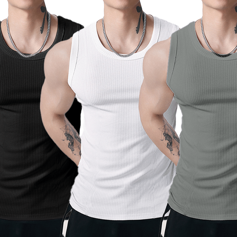Men's Ribbed Muscle Tank Top