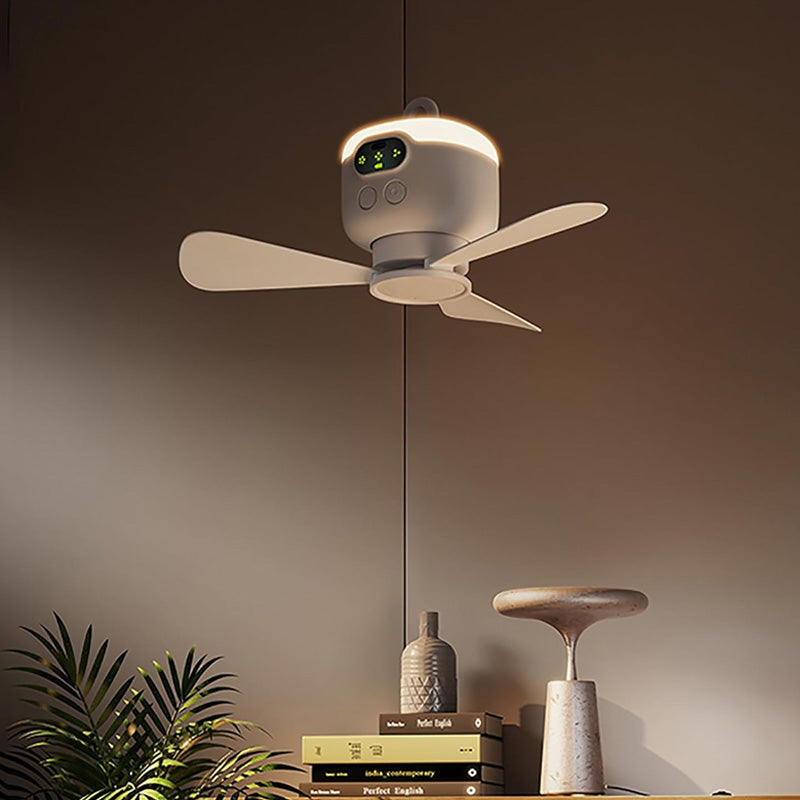 ⏳🔥LIMITED-TIME 50% OFF! 🌬️ Rechargeable Ceiling Fan with LED Light – Cool & Bright Anywhere ✨
