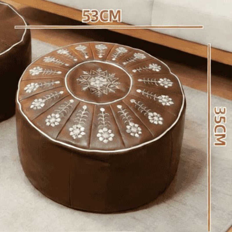 🥳2026 HOT SALE🥳💞50K+ SOLD!🏡🔊 50% OFF! High-end luxury-quality leather Versatile Round Storage Seat