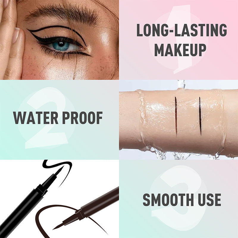 🏆 Last Day Special Price £9.99 ! 🔥Buy 1 Get 1 Free🎁Waterproof Liquid Eyeliner Pen