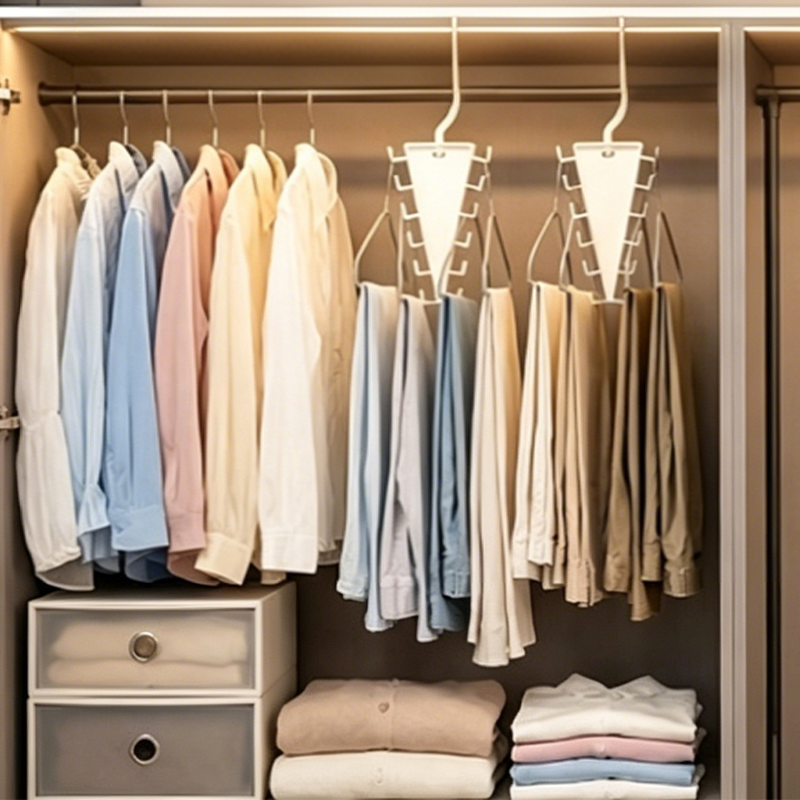 🔥Limited-time offer-Multifunctional Triangle Closet Organizer