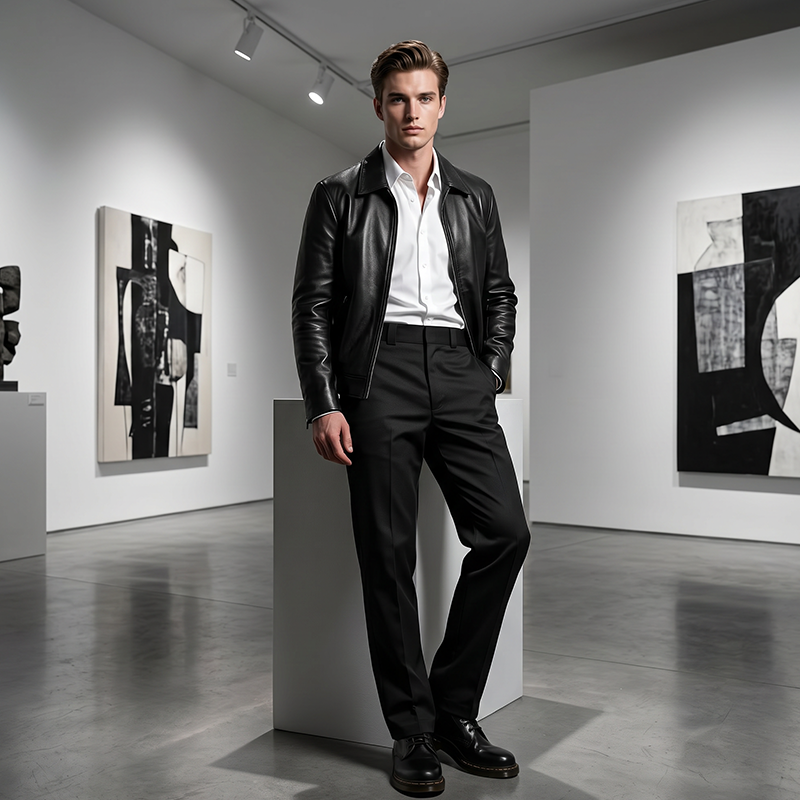 Men's Stretch-Fit Straight-Leg Pants