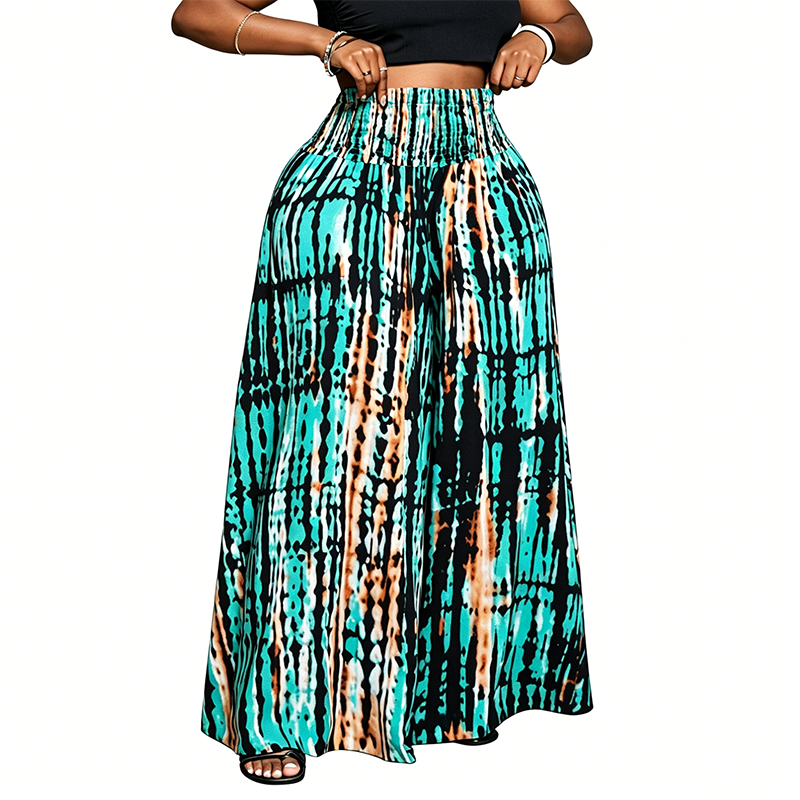 🔥Limited-time offer-Women's Smocked High Waist Wide-Leg Pants