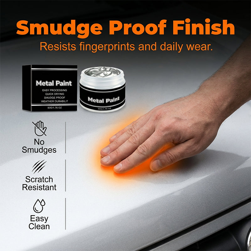 🔥 50% OFF !! 📢 Quick-Dry Silver Metal Paint | Resistant to fading, peeling and cracking ✨