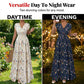 Women's Floral V-Neck Smocked Waist Maxi Dress