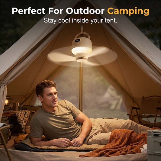 🔥Only ￡20.8💴 Limited Stock⏰ Portable USB Ceiling Fan with LED Light |💡 USB-Powered, Hang Anywhere, Ideal for Camping & Home – Cash on Delivery ✅