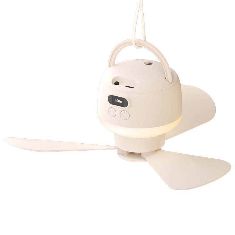 🔥Only ￡20.8💴 Limited Stock⏰ Portable USB Ceiling Fan with LED Light |💡 USB-Powered, Hang Anywhere, Ideal for Camping & Home – Cash on Delivery ✅