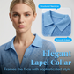 🔥50% OFF！ 🧶Women Short Sleeve Knit Button Shirt Free Gift Necklace
