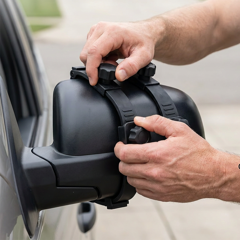 🔥 LIMITED TIME 50% OFF! 🚛 See More, Tow Safer – Adjustable Extendable Trailer Mirror 👀