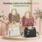 🥳New Arrival 50% OFF👜Women's V-Stitched Satchel – Gold Hardware, Multi-Compartment, Top-Handle 🌸