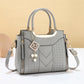 🥳New Arrival 50% OFF👜Women's V-Stitched Satchel – Gold Hardware, Multi-Compartment, Top-Handle 🌸