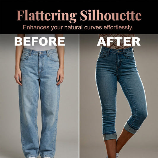 🔥Women's Casual High Waist Stretch Capri Jeans