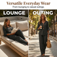 🔥New Arrivals & Best Sellers-Women's Ruffled-Sleeve Top & Wide-Leg Pants Set