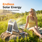 🌀 50% OFF NOW! ☀️ Solar-Powered Outdoor Fan – Rechargeable, ultra-quiet & with LED light – Perfect for camping, patio or power outages – energy-saving and portable 🔋