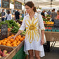 Women's Floral Print Button-Down Shirt Dress